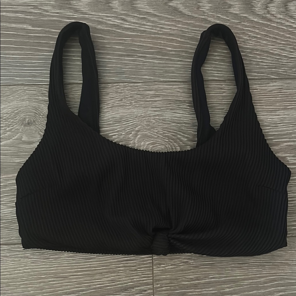 Hollister Black Swim Bra Scoop Neck